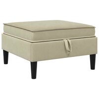 Hocker met Opslag Zand Fluweel 2