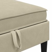 Hocker met Opslag Zand Fluweel 7