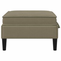 Hocker met Opslag Kaki Fluweel 5