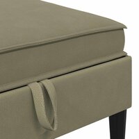Hocker met Opslag Kaki Fluweel 7