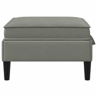 Hocker met Opslag Donkergrijs Fluweel 5