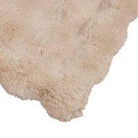 Antislip deken van imitatie konijnenbont Olite Beige Polyester 6