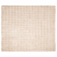 Antislip deken van imitatie konijnenbont Olite Beige Polyester 5