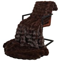 Antislip deken van imitatie konijnenbont Olite Kameel Polyester 3