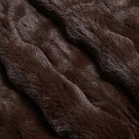 Antislip deken van imitatie konijnenbont Olite Kameel Polyester 8