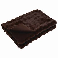 Antislip deken van imitatie konijnenbont Olite Kameel Polyester 2