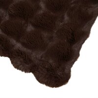 Antislip deken van imitatie konijnenbont Olite Kameel Polyester 6