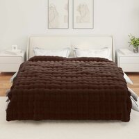 Antislip deken van imitatie konijnenbont Olite 4 st Kameel 4