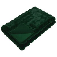 Antislip deken van imitatie konijnenbont Olite 4 st Donkergroen 5
