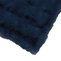 Antislip deken van imitatie konijnenbont Olite 4 st Marineblauw 7