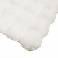 Antislip deken van imitatie konijnenbont Olite 4 st Wit 7
