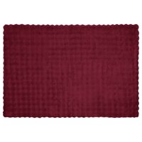 Antislip deken van imitatie konijnenbont Olite Bordeaux Rood 5