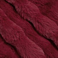 Antislip deken van imitatie konijnenbont Olite Bordeaux Rood 8