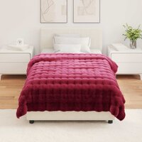 Antislip deken van imitatie konijnenbont Olite 4 st 8.1 kg 4