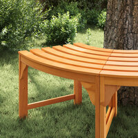 Boombank 4 -Seater 160 x 80 x 45cm Massief Eucalyptus Hout 3