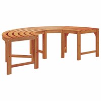 Boombank 4 -Seater 160 x 80 x 45cm Massief Eucalyptus Hout 6