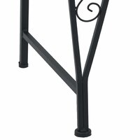 Boombank 8 zitplaatsen &Oslash; 160 x 89 cm Staal Zwart Rond 2