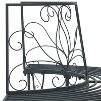 Boombank 4 zitplaatsen 160 x 80 x 89 cm Staal 5