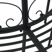Boombank 4 zitplaatsen 160 x 80 x 89 cm Staal Zwart 4