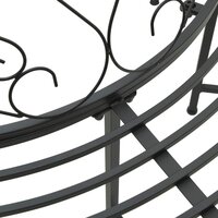 Boombank 8 zitplaatsen &Oslash; 160 x 89 cm Staal Zwart Rond 4