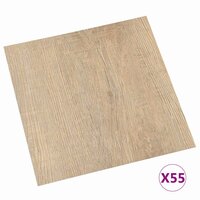 Vloerplanken Lichtgrijs, Donkerbruin 5,11 m&sup2; 55 st PVC 3