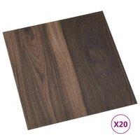 Zelfklevende Vloerplanken Donkerbruin 30,5 x 30,5 cm 20 st PVC 2