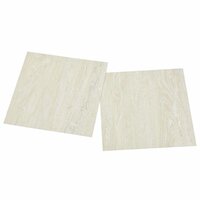 Zelfklevende Vloerplanken Cr&egrave;mekleurig 30,5 x 30,5 cm 20 st PVC 3