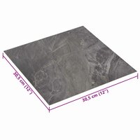 Zelfklevende Vloerplanken Zwart 30,5 x 30,5 cm 20 st PVC 6