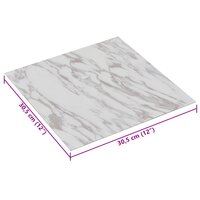Zelfklevende Vloerplanken Wit en Bruin 30,5 x 30,5 cm 20 st PVC 6