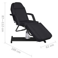 Massagetafel 180x62x(87-112) cm zwart 8