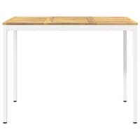Tuin Bartafel Wit 141 x 80,5 x 105 cm Massief Acaciahout 3
