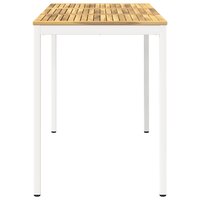 Tuin Bartafel Wit 141 x 80,5 x 105 cm Massief Acaciahout 4