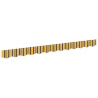 Luifeldoek volant Geel en Grijs 230 x 20 cm Polyester 2