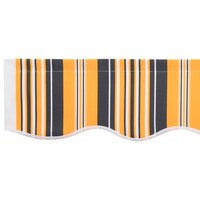 Luifeldoek volant Geel en Grijs 230 x 20 cm Polyester 5