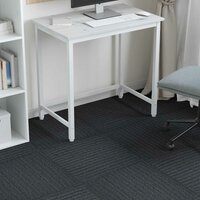 Tapijttegel Midden Grijs met Strepen 50 x 50 cm 4 st 4