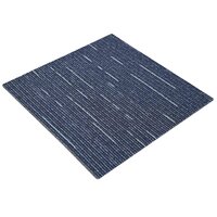 Tapijttegel Gestreept Blauw 50 x 50 cm 4 st PP en Bitumen 2