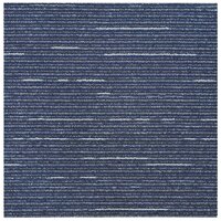 Tapijttegel Gestreept Blauw 50 x 50 cm 36 st PP en Bitumen 5