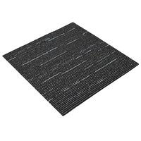 Tapijttegel Gestreept Zwart 50 x 50 cm 4 st PP en Bitumen 2