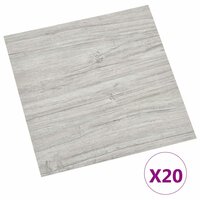 Zelfklevende Vloerplanken Lichtgrijs en wit. 30,5 x 30,5 cm 2