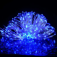 Lichtsnoer met 400 microLED&amp;apos;s blauw 8 functies 40 m 3