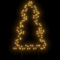 Kerstverlichting kerstboom met grondpinnen 115 LED&amp;apos;s 90 cm 3