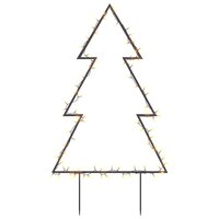 Kerstverlichting kerstboom met grondpinnen 80 LED&amp;apos;s 60 cm 2