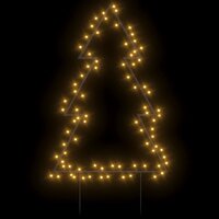 Kerstverlichting kerstboom met grondpinnen 80 LED&amp;apos;s 60 cm 3