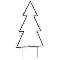Kerstverlichting kerstboom met grondpinnen 80 LED&amp;apos;s 60 cm 7