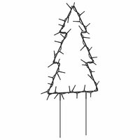 Kerstverlichting kerstboom 3 st met grondpinnen 50 LED&amp;apos;s 30 cm 8