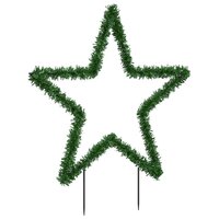 Kerstverlichting ster met grondpinnen 80 LED&amp;apos;s 60 cm 4