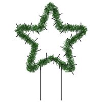 Kerstverlichting ster 3 st met grondpinnen 50 LED&amp;apos;s 29 cm 6