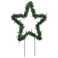 Kerstverlichting ster 3 st met grondpinnen 50 LED&amp;apos;s 29 cm 9