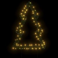 Kerstverlichting kerstboom met grondpinnen 80 LED&amp;apos;s 60 cm 3