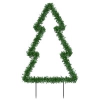 Kerstverlichting kerstboom met grondpinnen 80 LED&amp;apos;s 60 cm 5